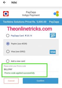 Niki BillPay Offer